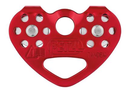Poulie double Petzl Tandem réas alu 21 mm ≤13 mm cordes