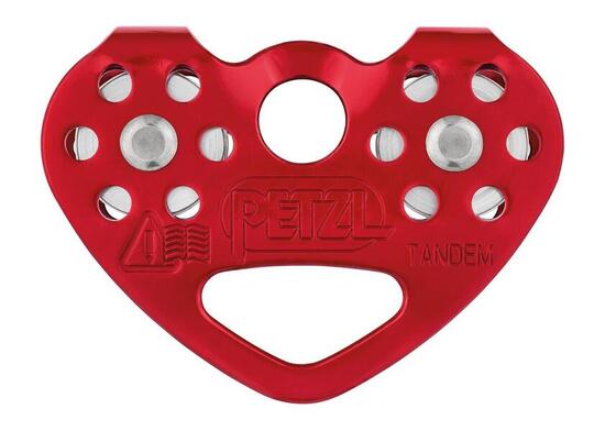 Poulie double Petzl Tandem réas alu 21 mm ≤13 mm cordes
