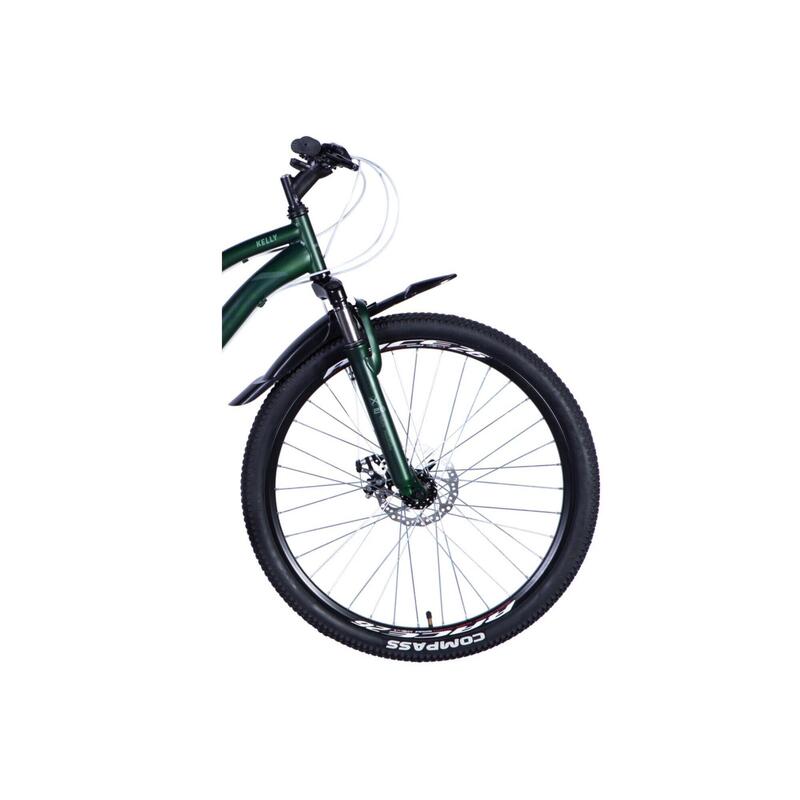 Bicicleta trekking Davi Kelly 26", 140-170 cm, 21 viteze, Verde