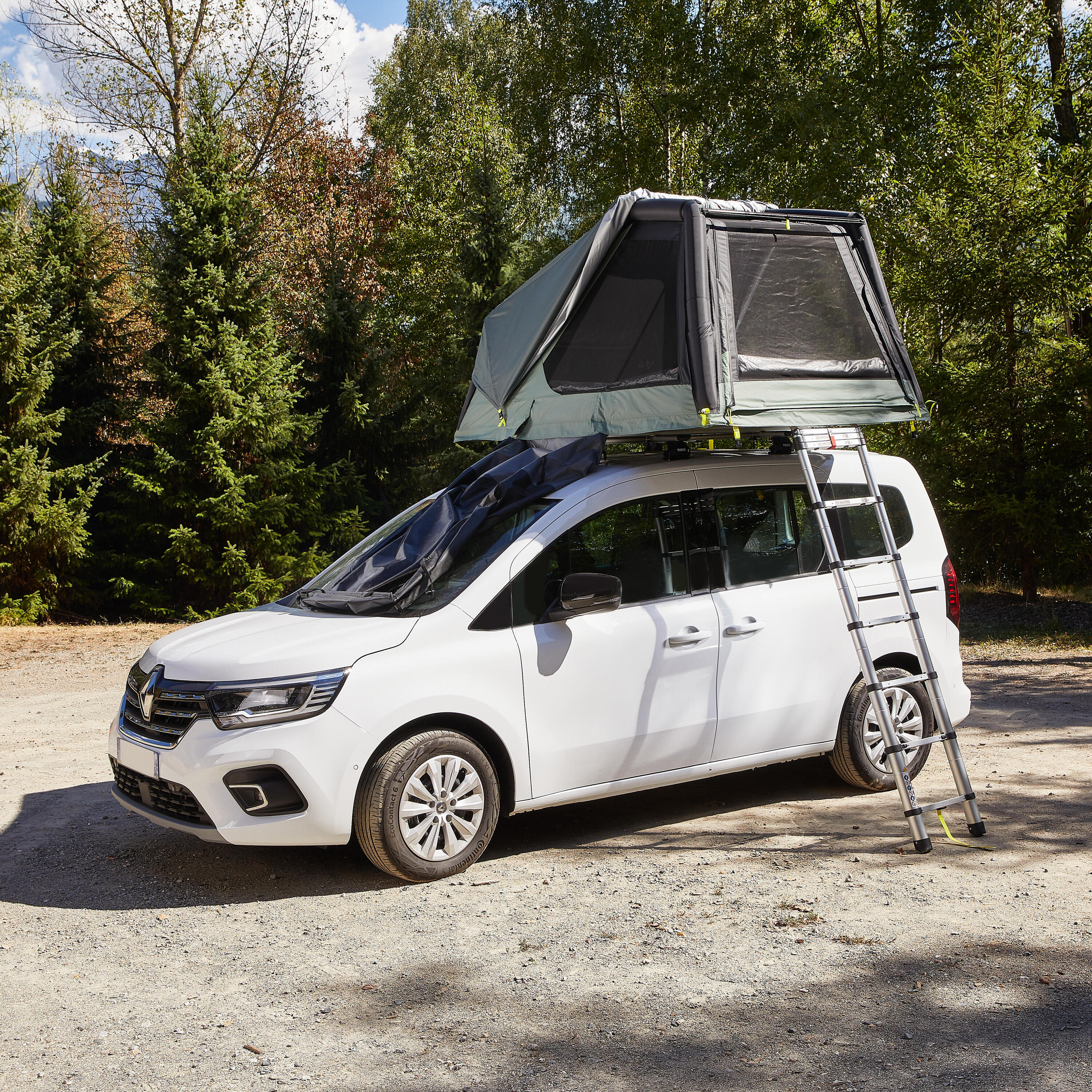 Tweedehands OPBLAASBARE DAKTENT MH900 FRESH & BLACK 2 PERSONEN 2/5