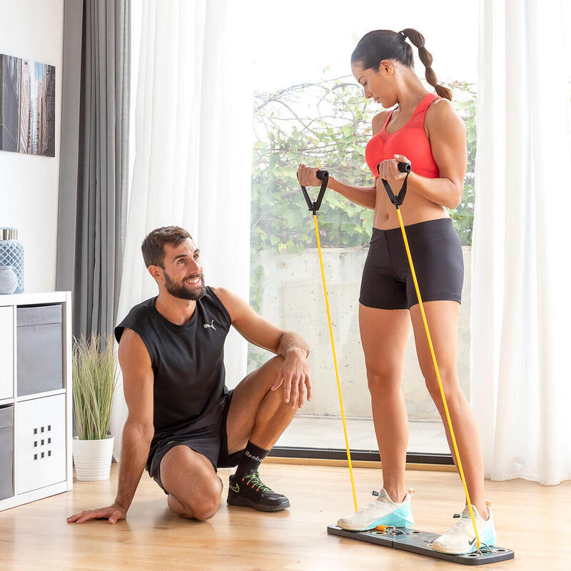 Planche de Pompes Push-Up avec Bandes de Résistance  InnovaGoods