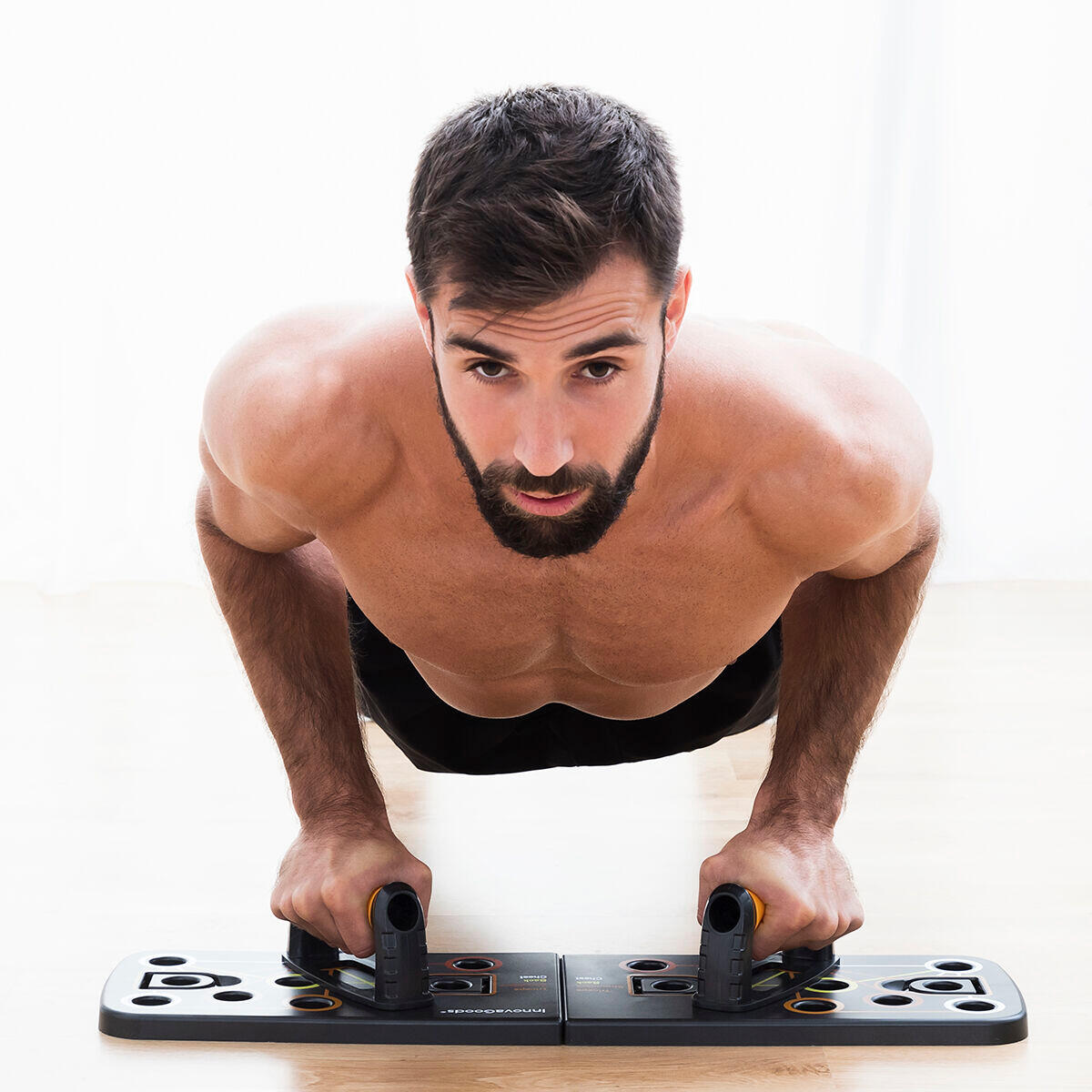Tavola per Flessioni Push-Up con Bande di Resistenza InnovaGoods 4/6