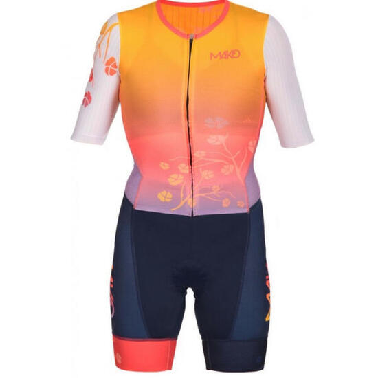 Combinaison courte de triathlon femme Mako Trifonction Pro
