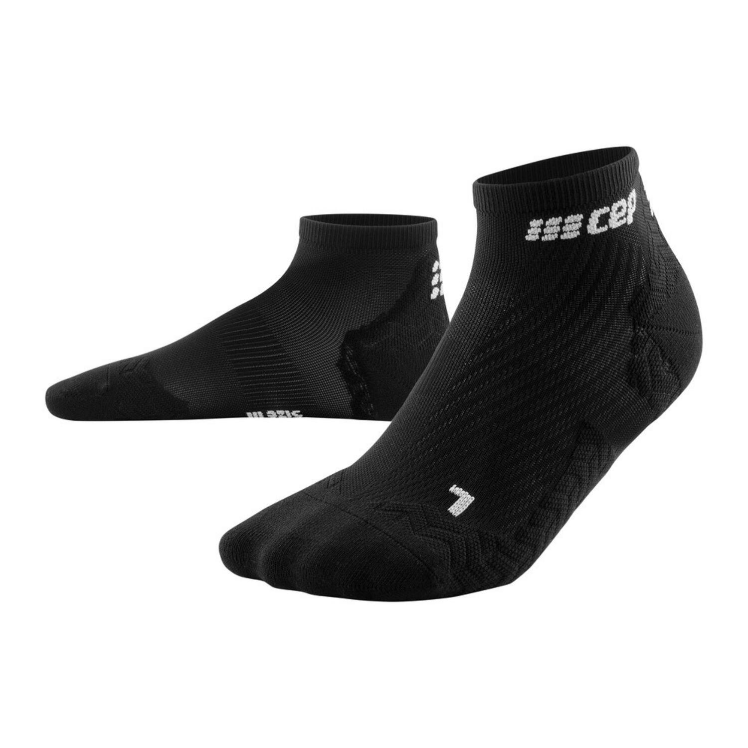 Sosete compresie peste glezna - ultralight socks low cut v3 - black
