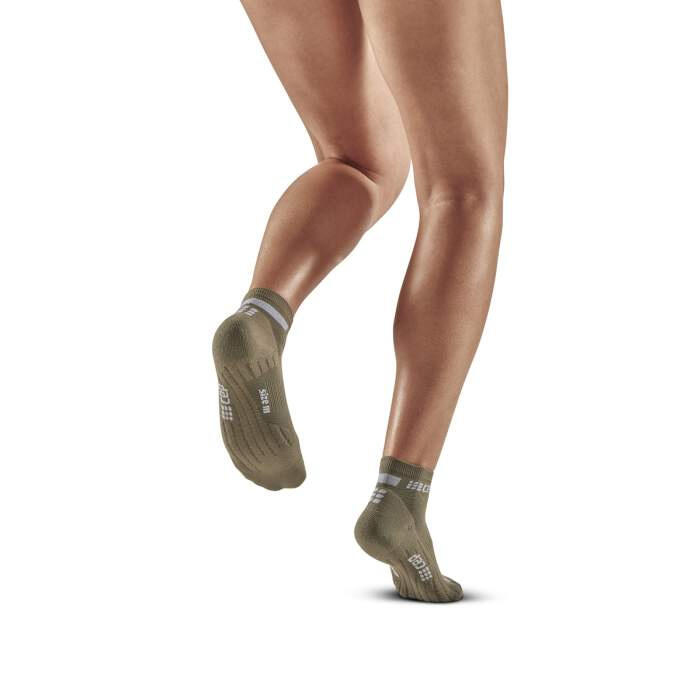 Sosete compresie scurte femei The Run W Socks Low Cut - verde inchis maslina gr…