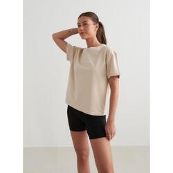 T-shirt à manches courtes pour femmes Yoga Crème