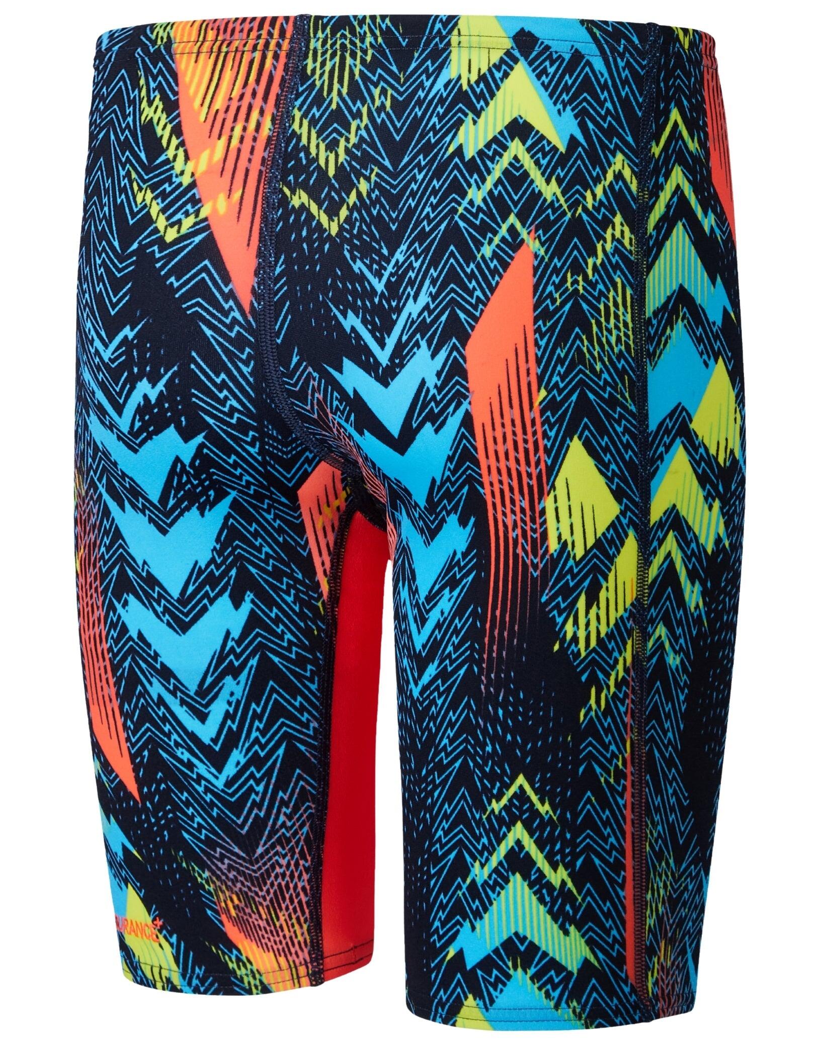 Speedo Boys Fastskin Endurance+ Max High Waisted Swim Jammer Blue/Red