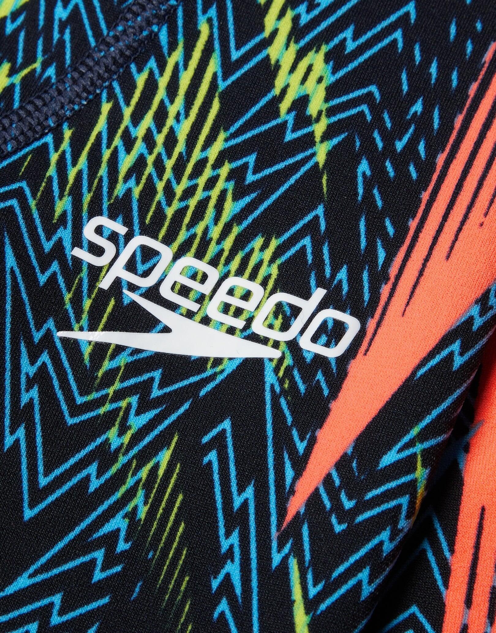 Speedo Boys Fastskin Endurance+ Max High Waisted Swim Jammer Blue/Red