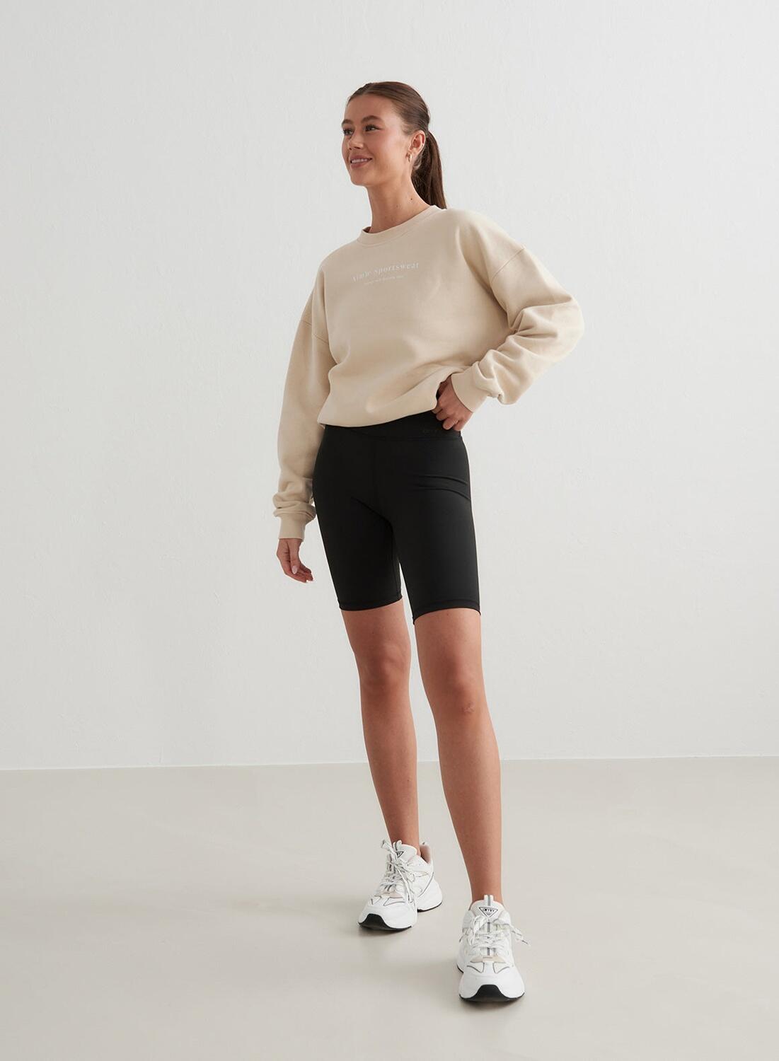 Dames Sweatshirt Crème 2/6