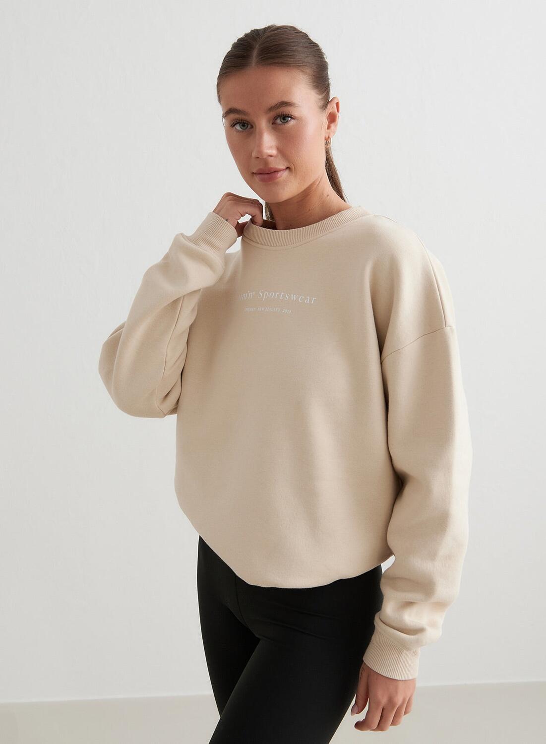 AIM'N Damen Sweatshirt Creme