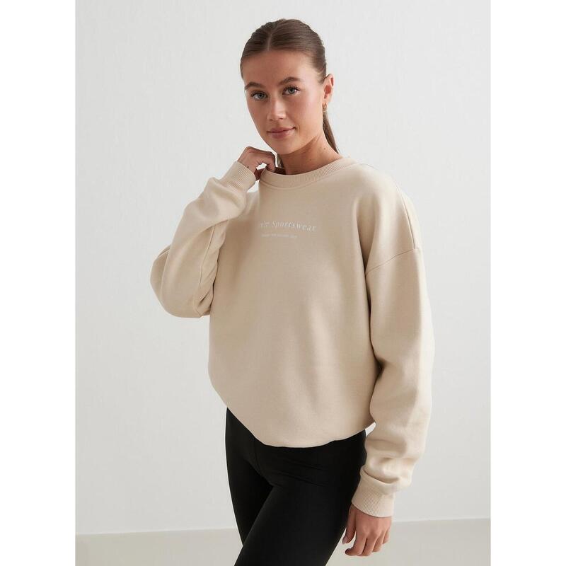 Sweatshirt Serif Sweatshirt Yoga Dames Café Au Lait aim'n