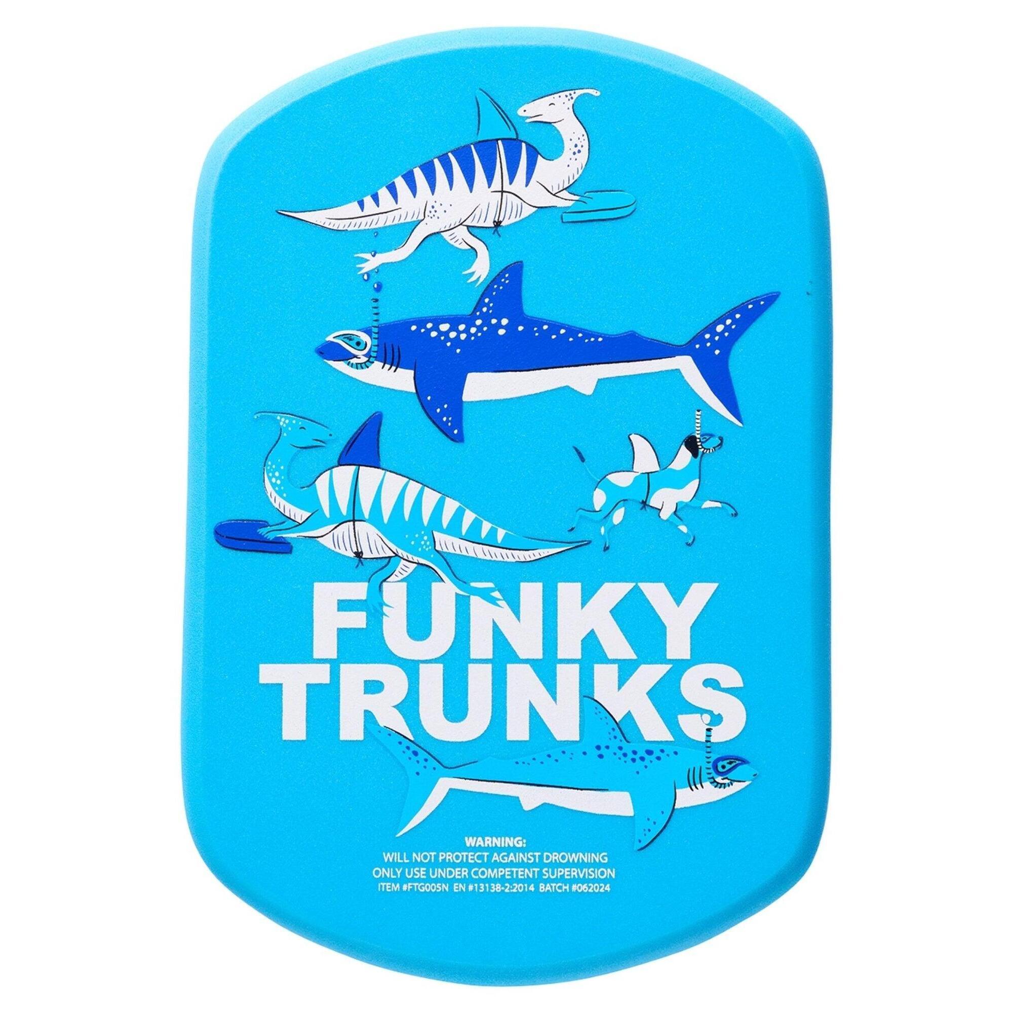 Deska do pływania treningowa na basen dla dzieci Funkita Fin Blue