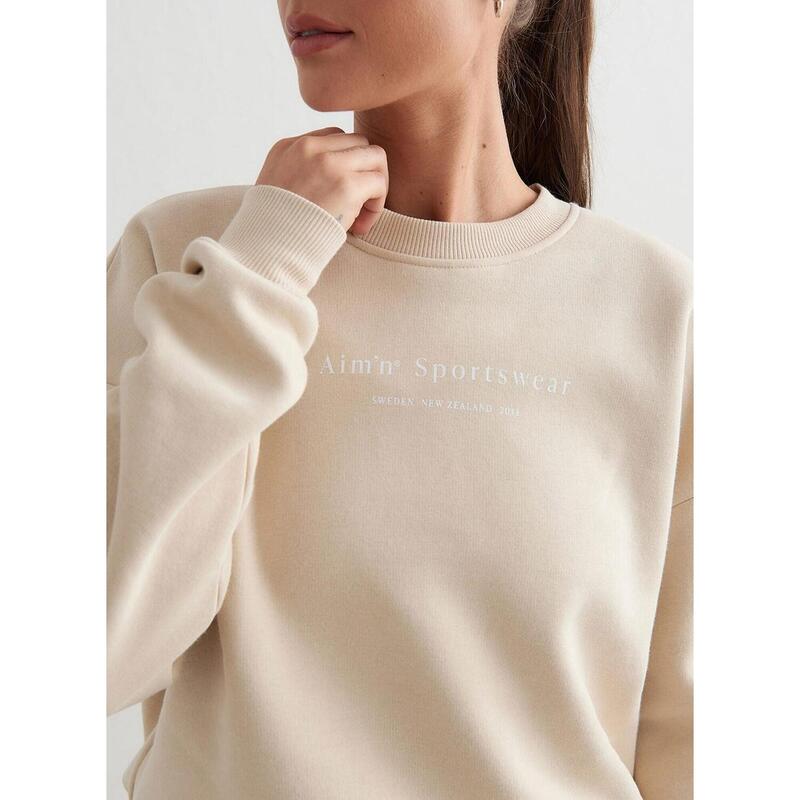 Sweatshirt Serif Sweatshirt Yoga Dames Café Au Lait aim'n