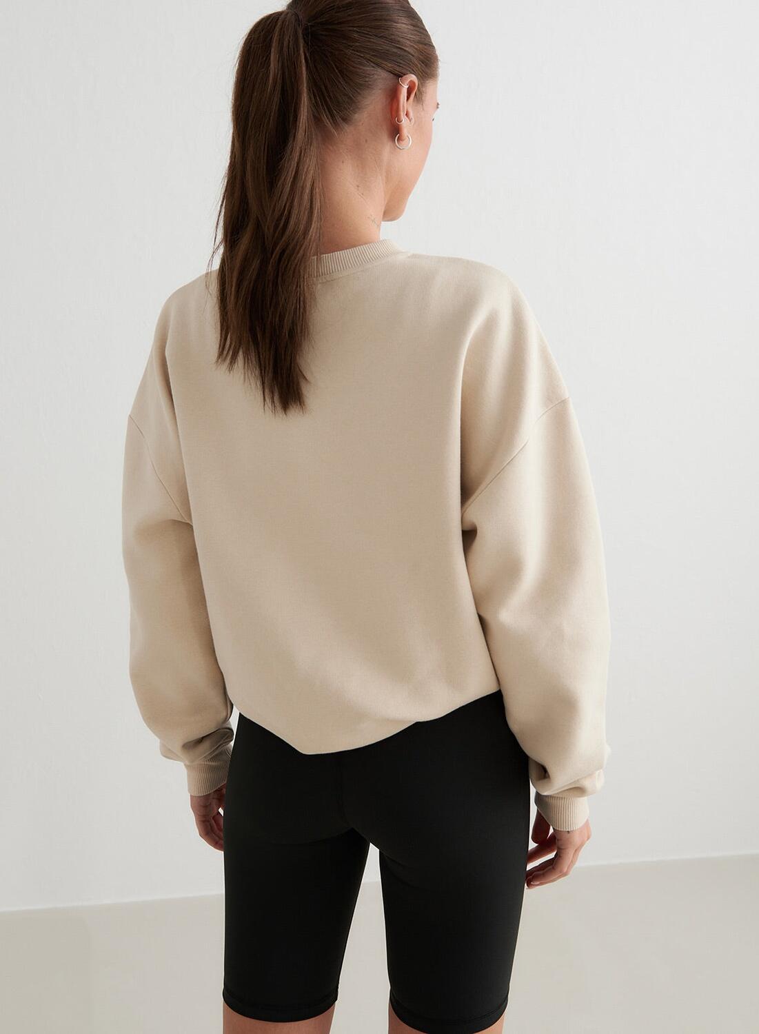 Dames Sweatshirt Crème 6/6