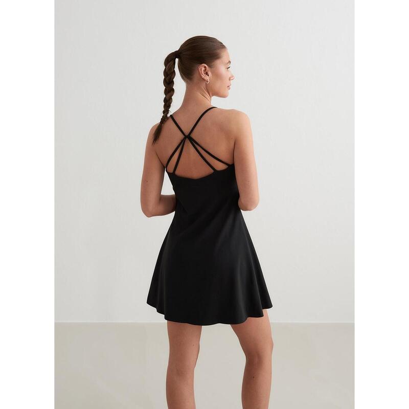 Black Sense Strap Dress