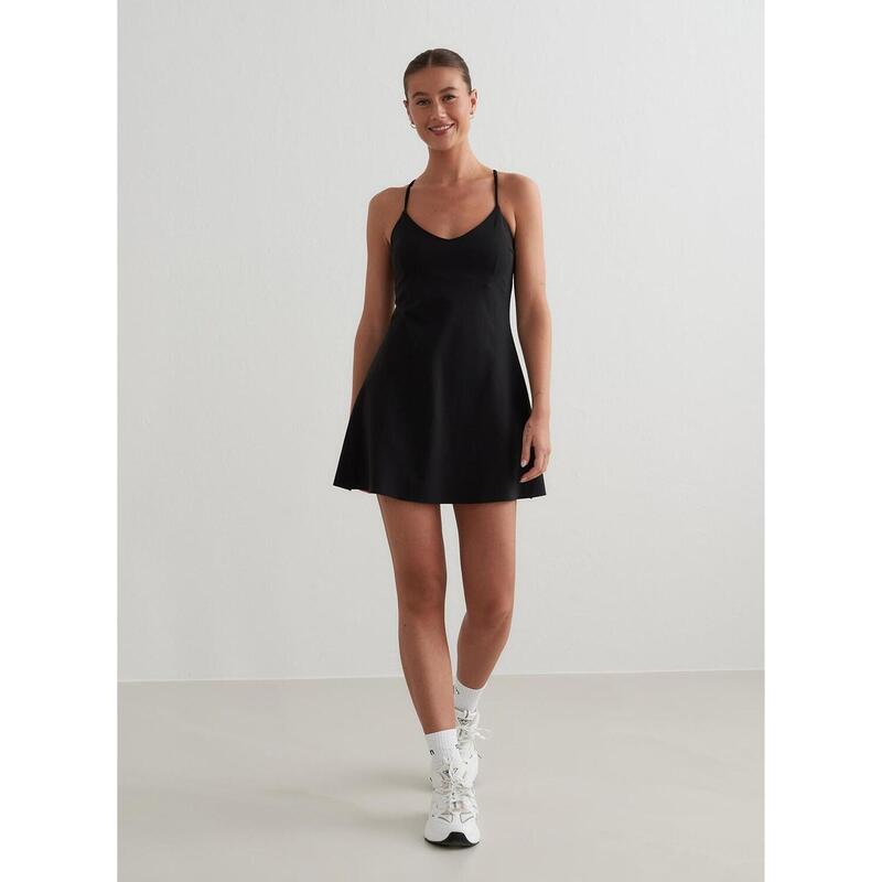 Black Sense Strap Dress