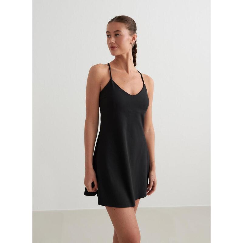 Black Sense Strap Dress