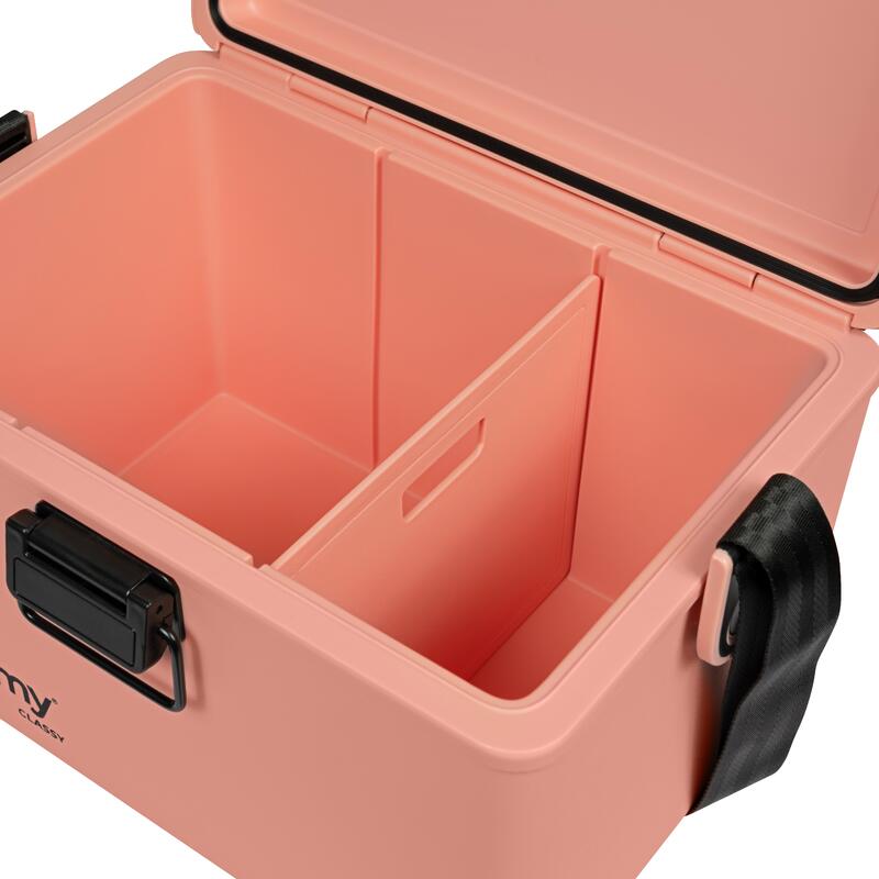 Steamy Classy 12 (12 Liter) Koelbox incl. divider met Schouderband Salmon Pink