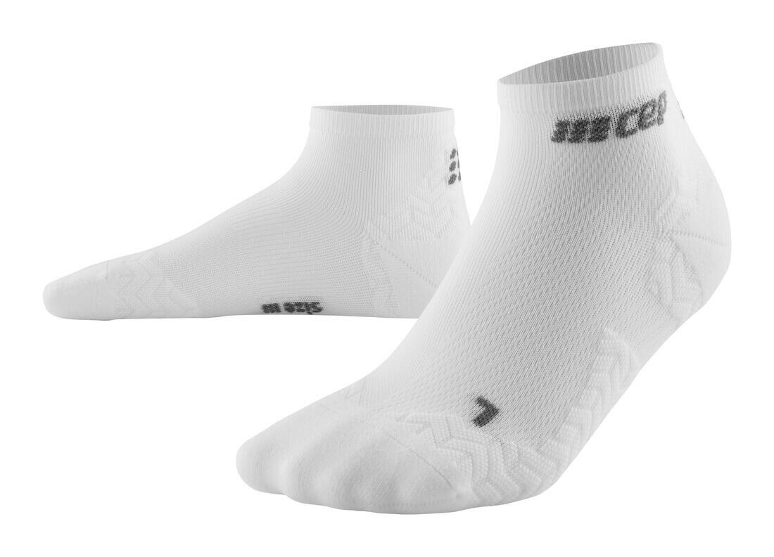 Sosete compresie peste glezna - ultralight socks low cut v3 - white