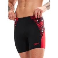 Speedo END+ Splice Mid Jammer - Black/ Fed Red/ White 4/6