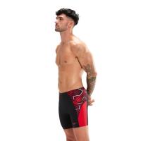 Speedo END+ Splice Mid Jammer - Black/ Fed Red/ White 5/6