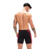 Speedo END+ Splice Mid Jammer - Black/ Fed Red/ White 2/6