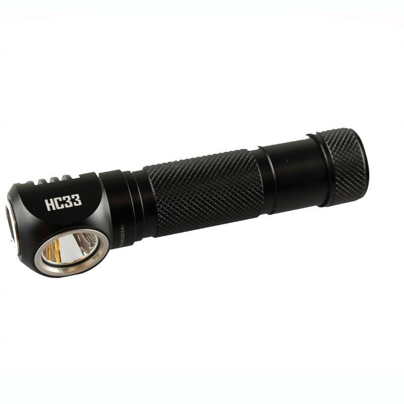 Stirnlampe HC33 und Taschenlampe in einem - 1800 Lumen - Schwarz 2/5