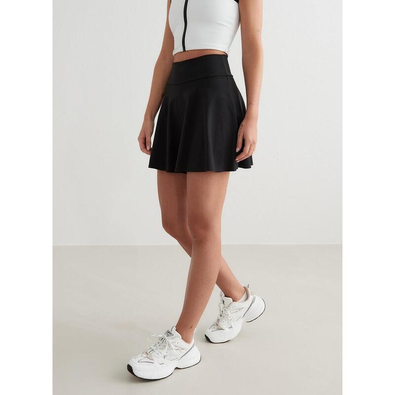 Jupe-Short Femmes Sense Padel Tennis Noir aim'n