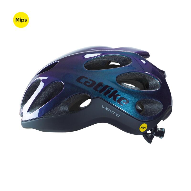 Casco de Bicicleta Carretera Vento MIPS Azul/Negro