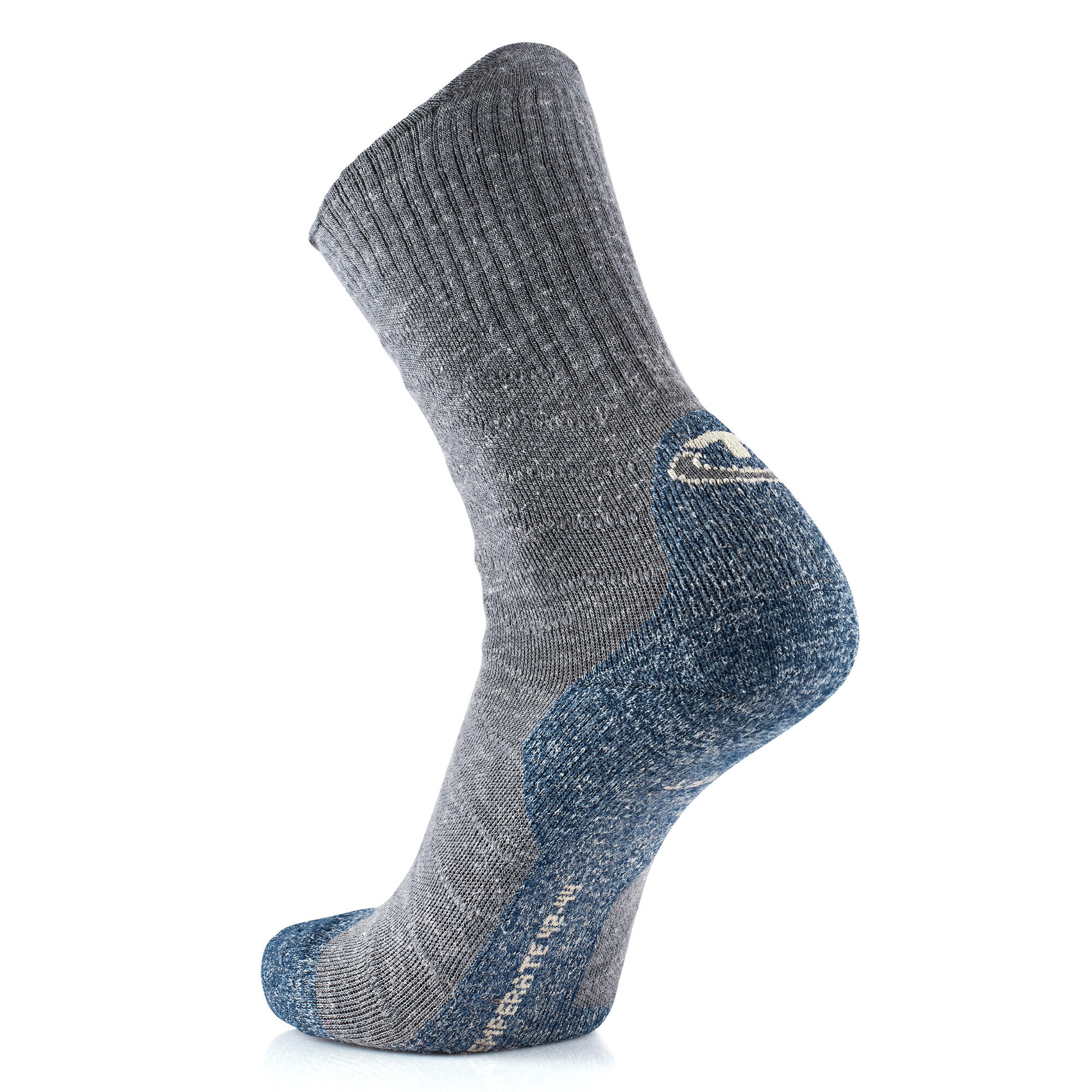 Therm-ic Trekking Temperate Crew wandelsokken - Grijs - Dubbellaags anti-blaar 3/4