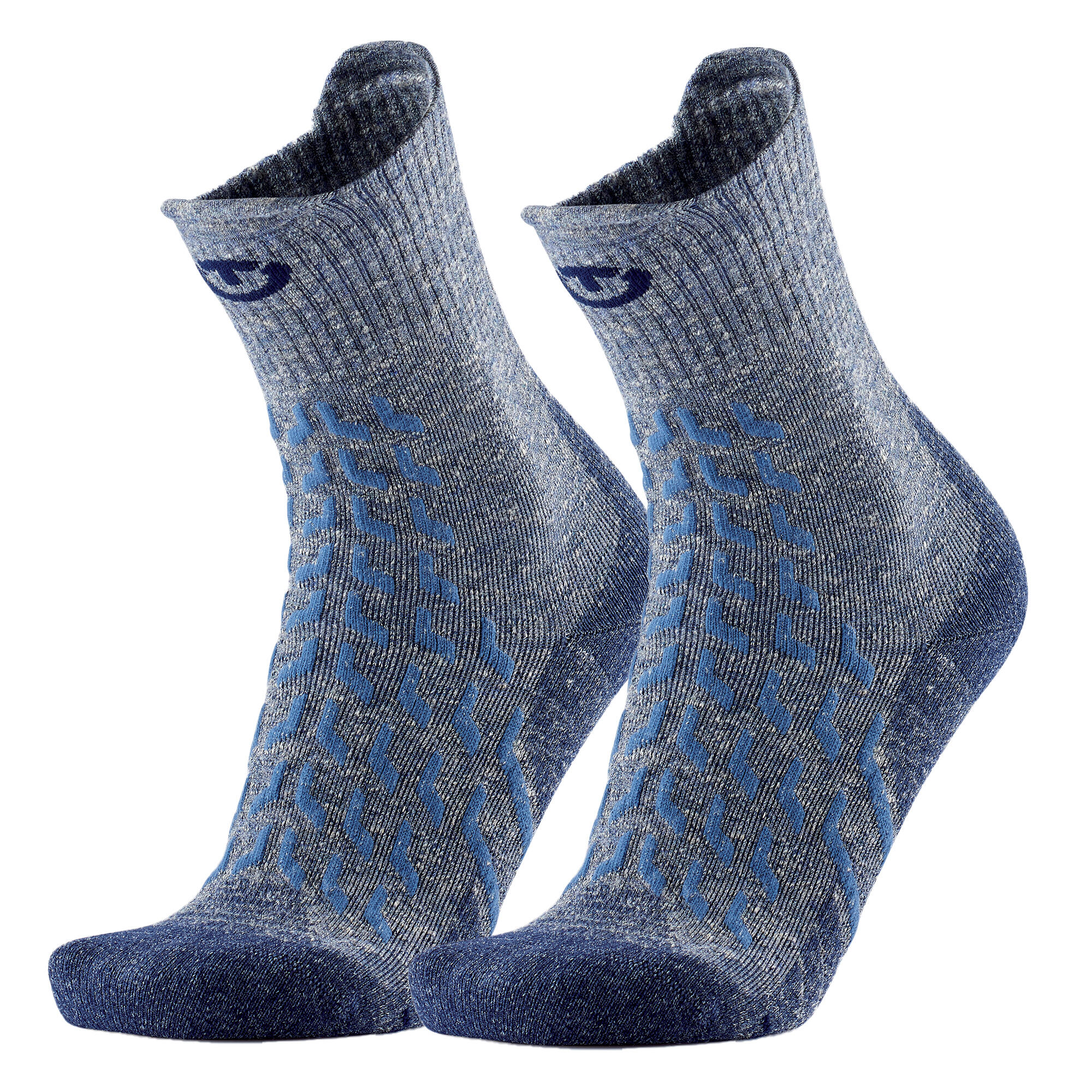 Therm-ic - Chaussette Randonnée Rafraîchissante Femme - Trekking Ultracool Linen Crew Lady - Chaussettes - Bleu|gris - 39/42 - Decathlon