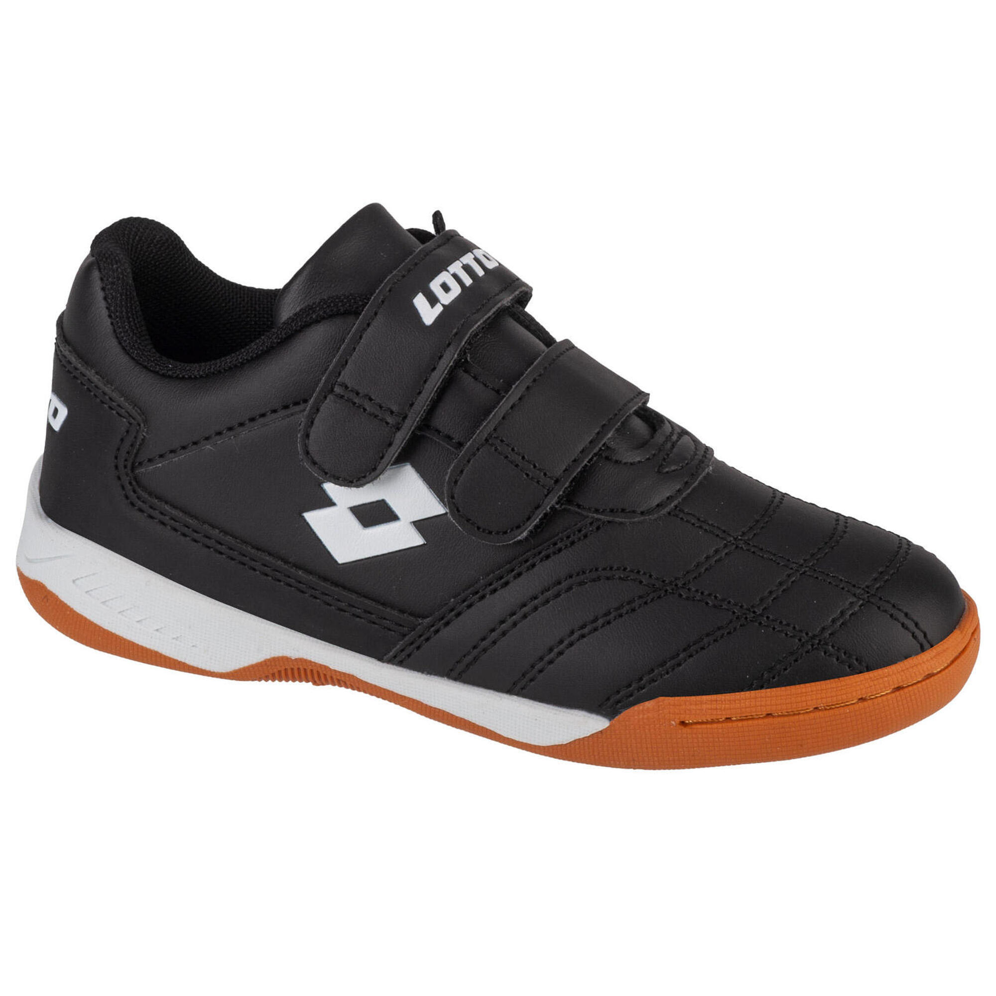 Lotto - Chaussures De Foot En Salle Pour Garçons Pacer K - Chaussures De Futsal - Blanc|marron|noir - 28 - Decathlon