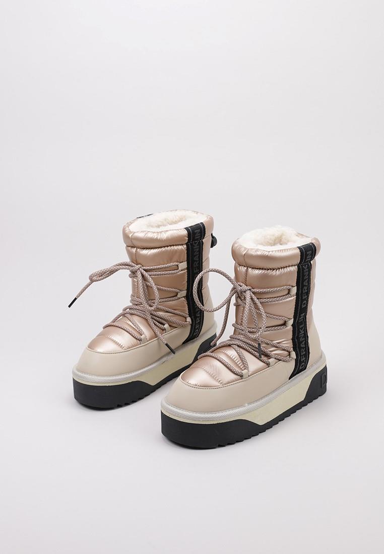 Platte Enkellaarzen Dames D.franklin Nordic V.2 Bomb Beige 2/7