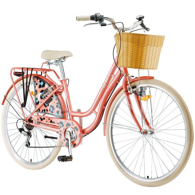 Bicicleta Oras Polar Grazia 6s - 28 Inch, M, Coral Leopard