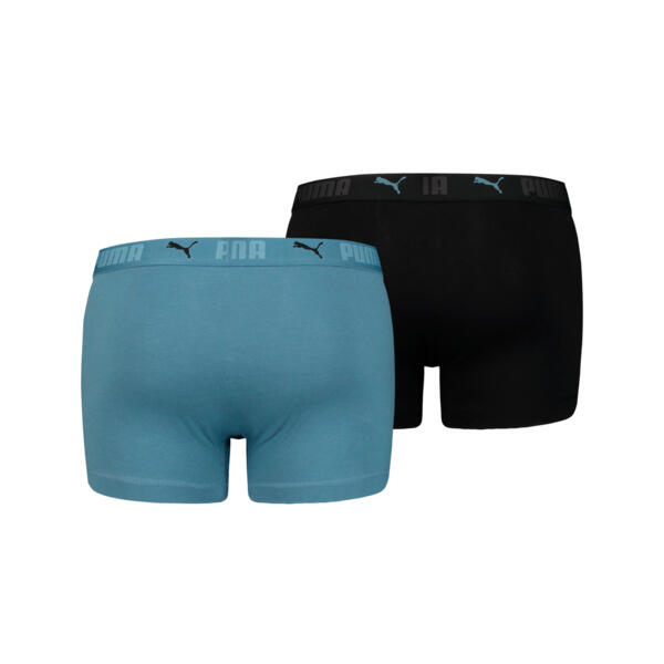 Boxer sport en coton pour hommes PUMA Blue Lagoon (lot de 2)