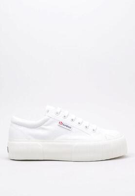 Sneakers Deportivas Mujer Superga 2631 STRIPE PLATFORM Blanco