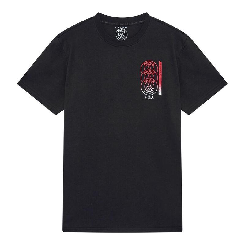 T-Shirt Officiel PSG Paris Saint-Germain – Collection Supporter 100% Parisien, Coton/Polyester, Tailles Homme
