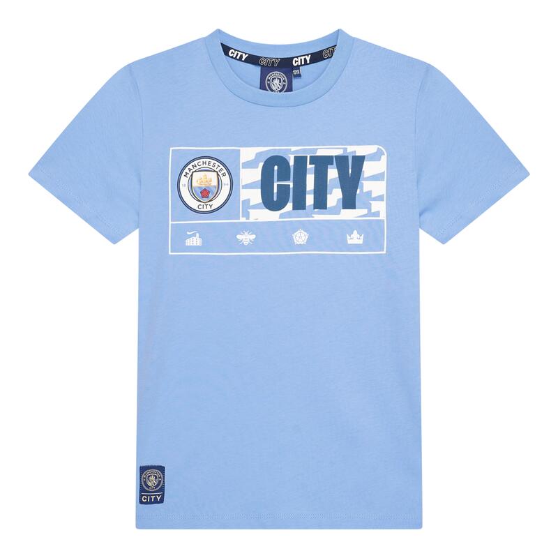 Tricou albastru deschis pentru copii Man City - 14 ani
