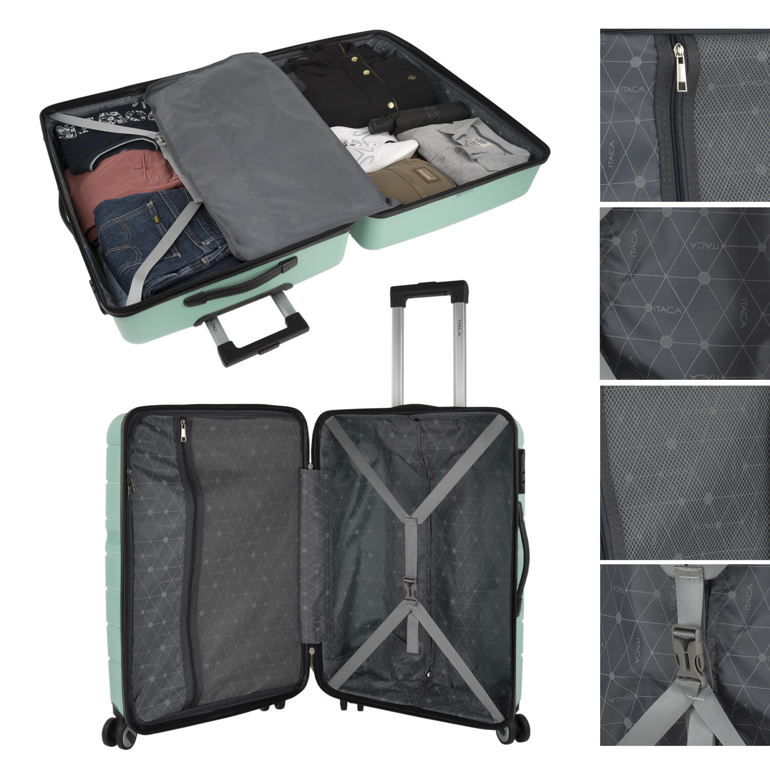Maleta Grande Polipropileno Unisex 94L Itaca Bristol 75Cm 3/5