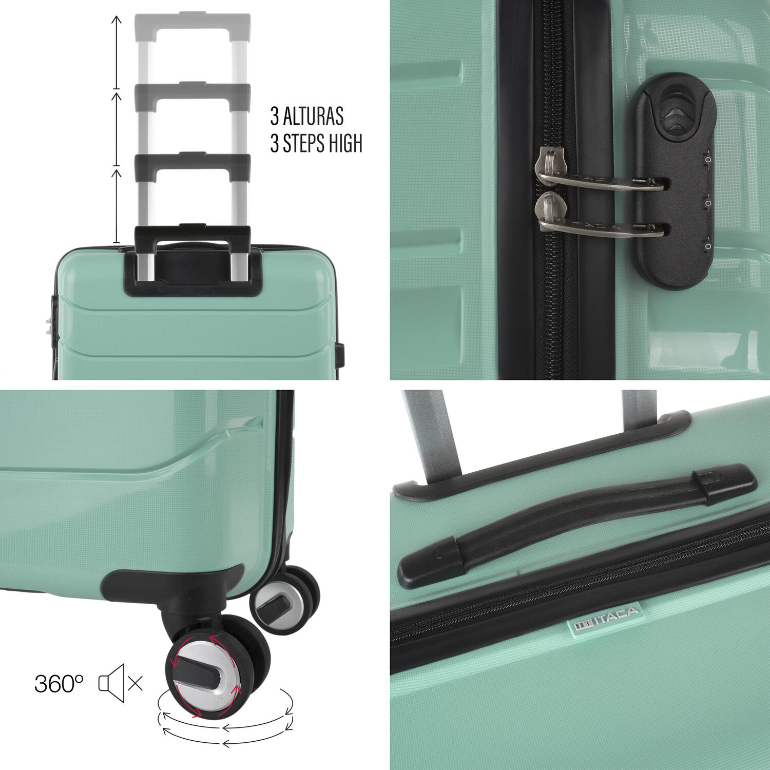 Maleta Grande Polipropileno Unisex 94L Itaca Bristol 75Cm 4/5