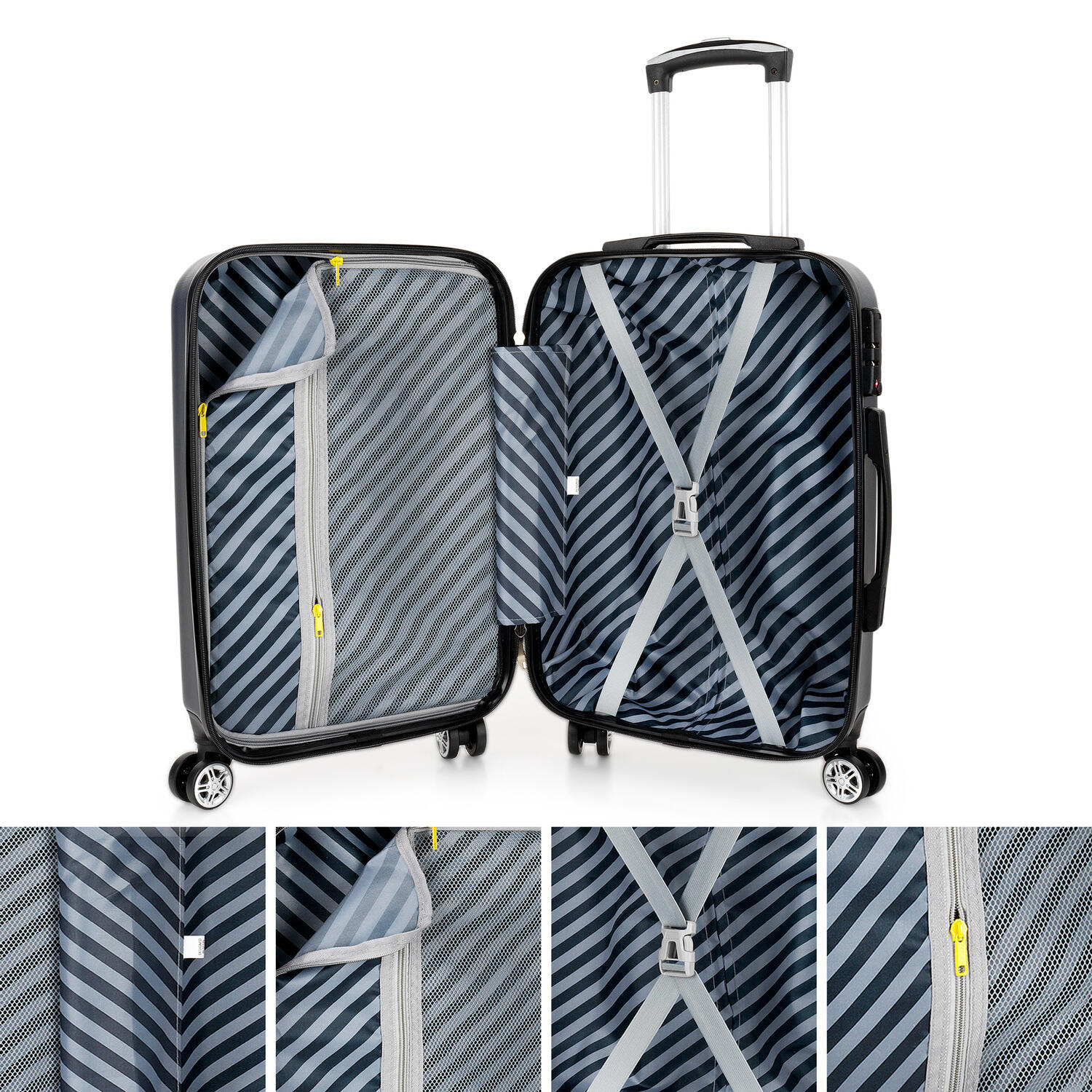 Maleta Mediana Abs Unisex 61L Itaca Colección 67Cm 3/5