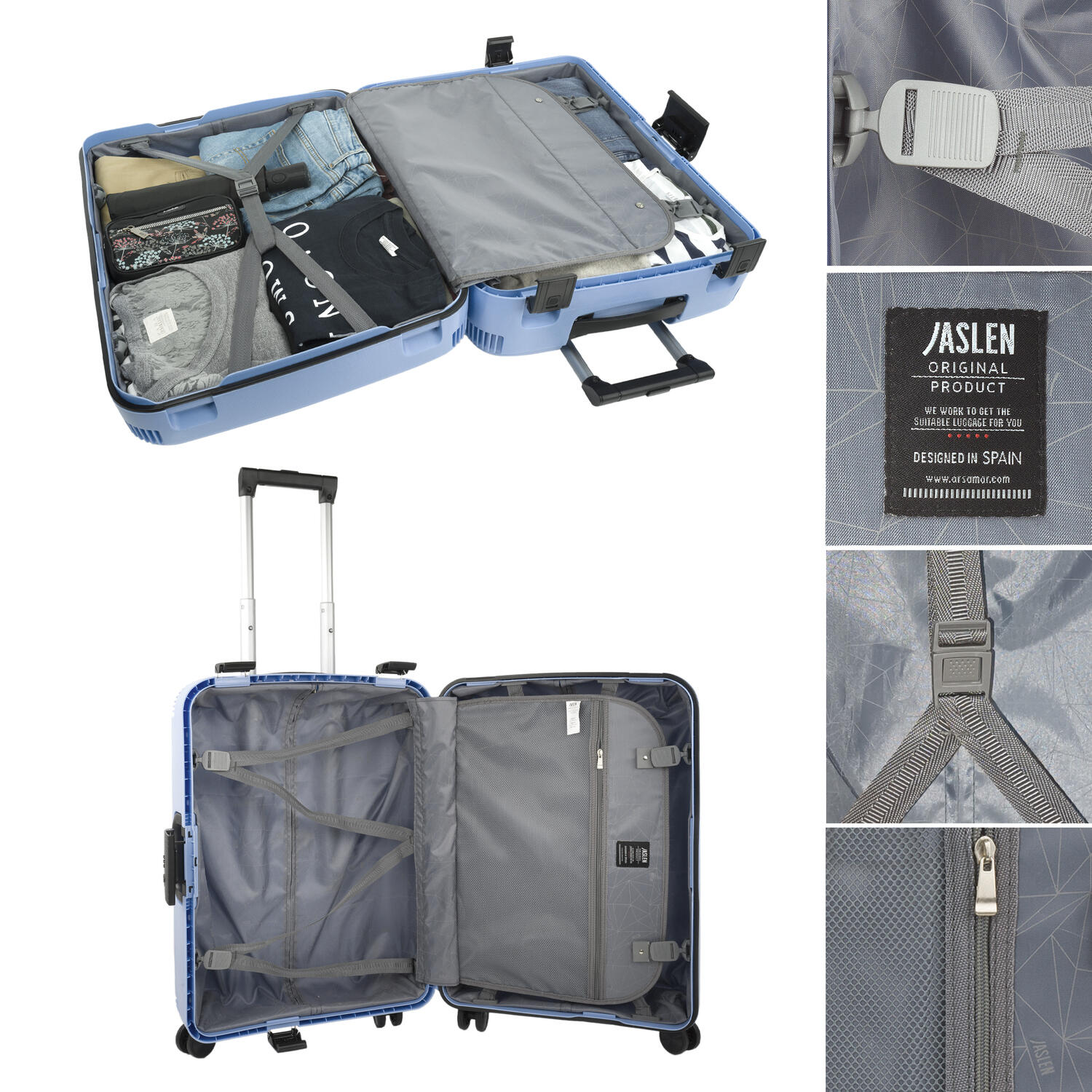 Maleta Pp Mediana 58L Jaslen Orleans 44X65x23cm 4/7