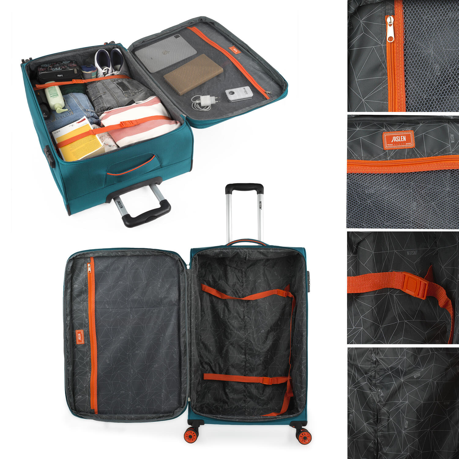 Maleta Eva Grande 90L Jaslen Colchester 46,5X78x29cm 4/7