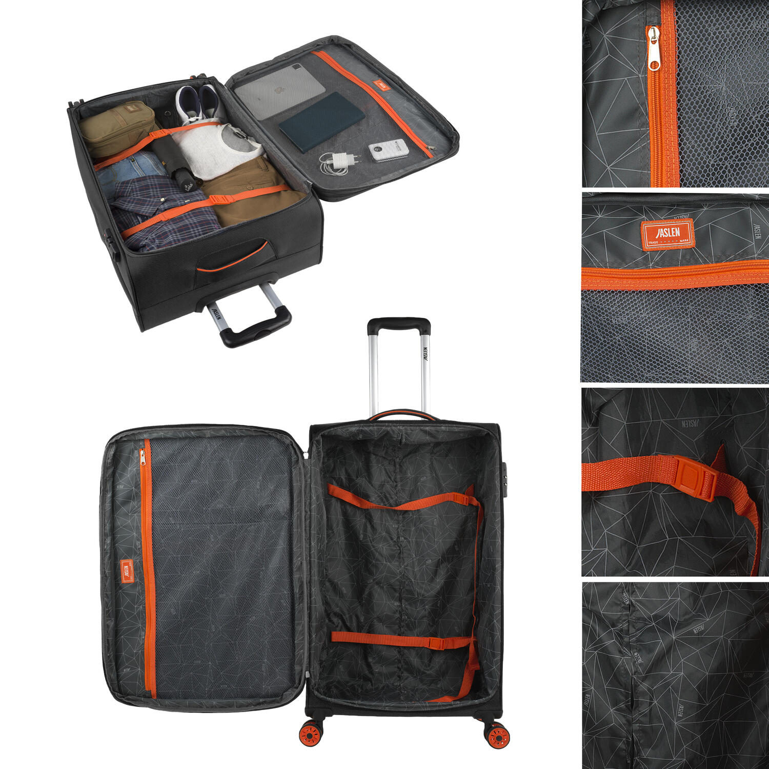 Maleta Eva Grande 90L Jaslen Colchester 46,5X78x29cm 4/7
