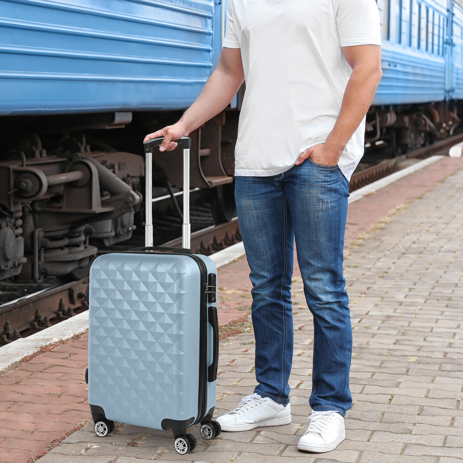 Maleta Cabina Abs Unisex 38L Itaca Diamond 55Cm 5/5