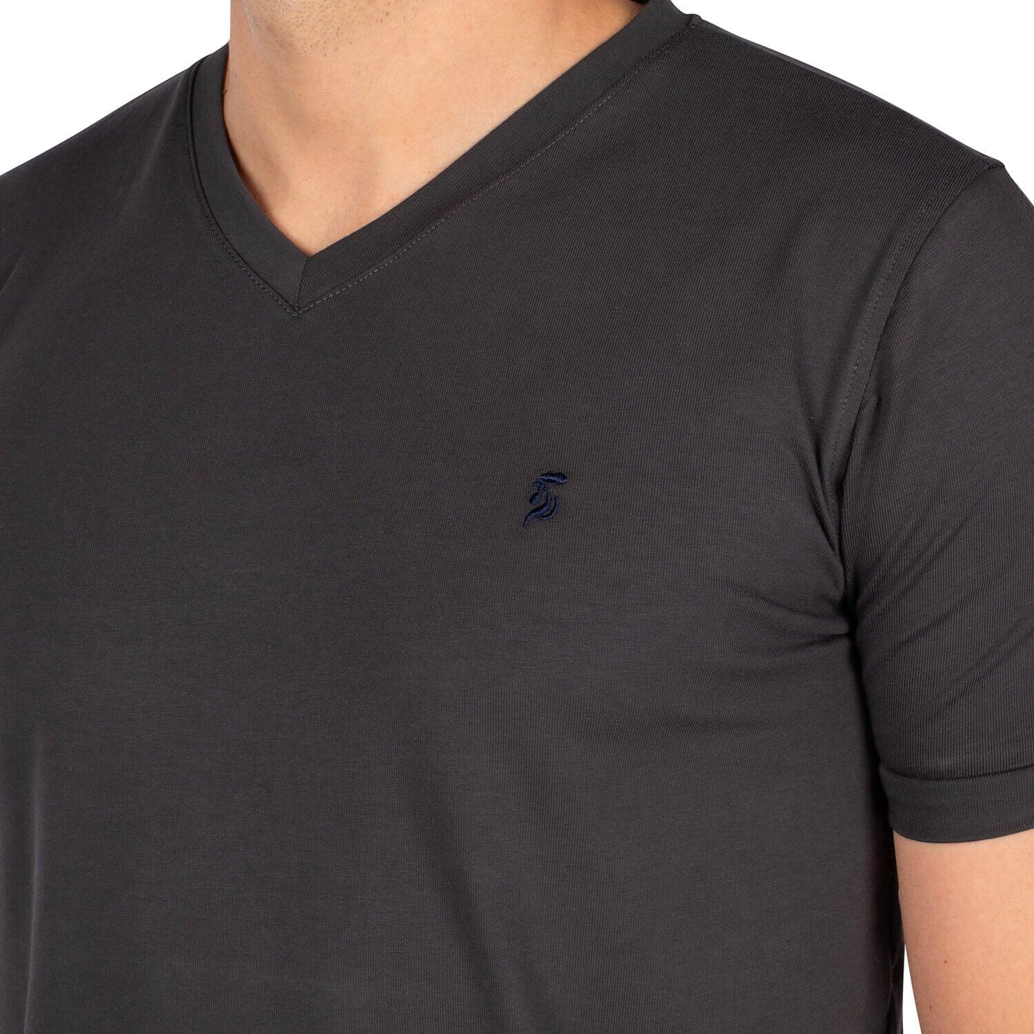 T-shirt col v basic homme 3/4