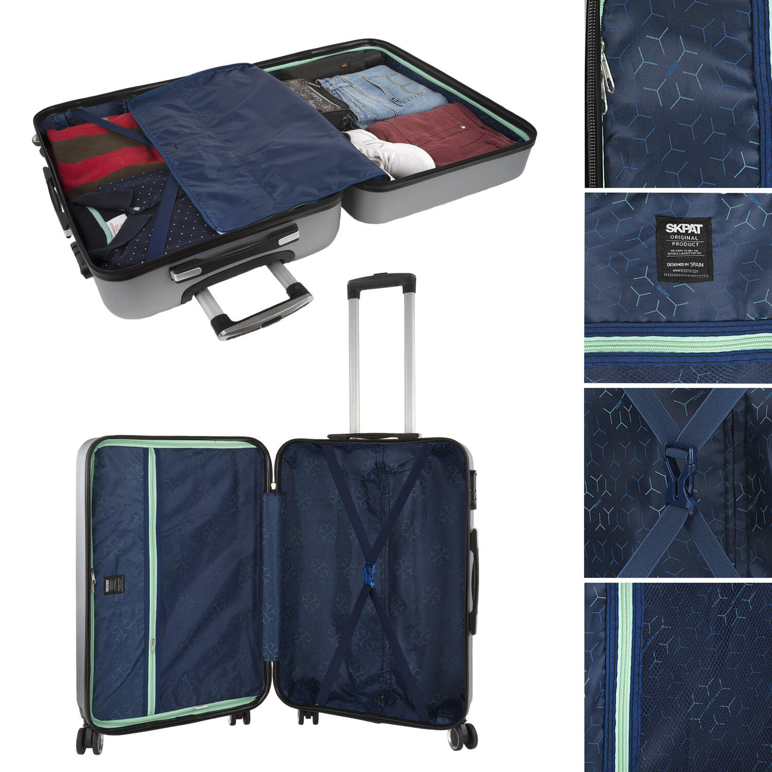 Maleta Abs Mediana 60L Skpat Nantes 45X66x24cm 4/7