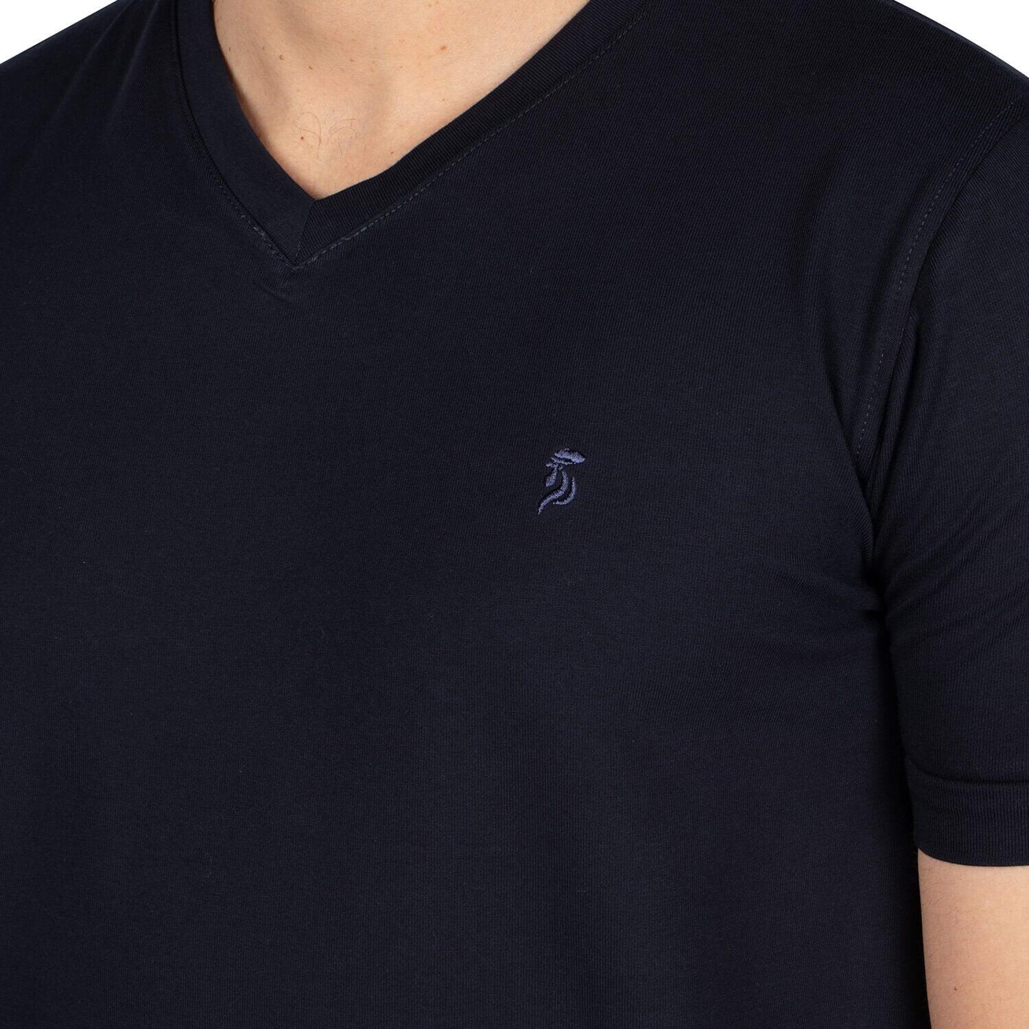 T-shirt col v basic homme 3/4
