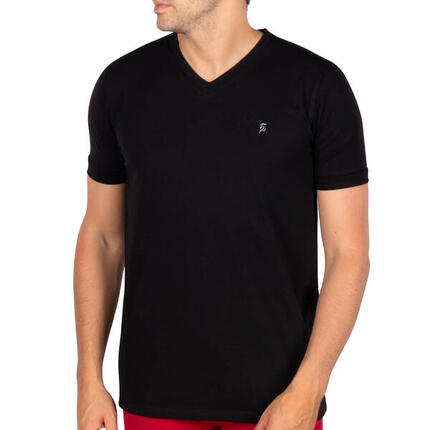 T-shirt col v basic homme