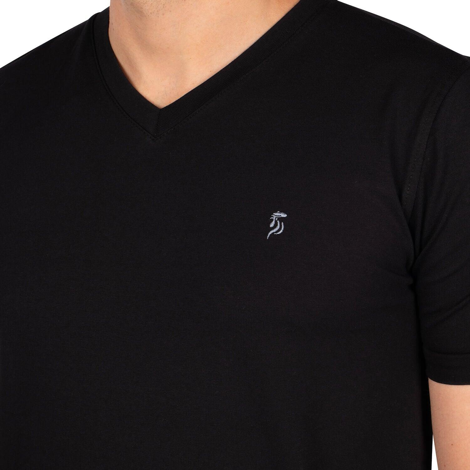 T-shirt col v basic homme 3/4